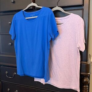 ⭐️ TWO Ann Taylor Short Sleeve Tees - NWOT - blue and lavender